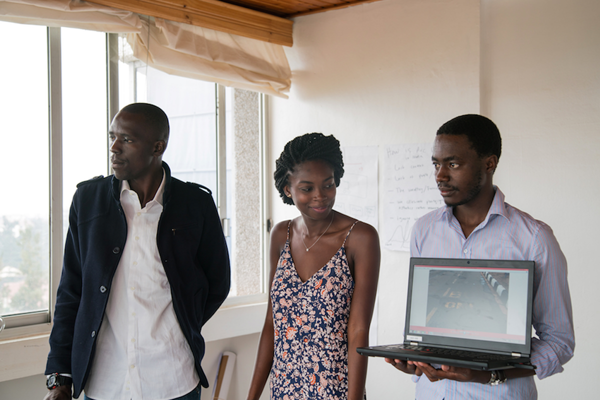 Photo: ADC fellows present photography exercise at the Car Free Zone in Kigali