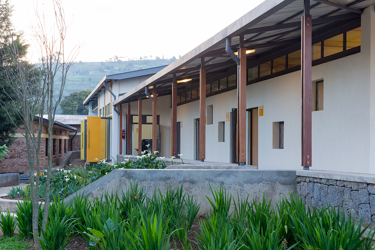 Photo of Butaro Ambulatory Cancer Center, Photo by Iwan Baan, View of Exterior of the Building and Butaro Campus