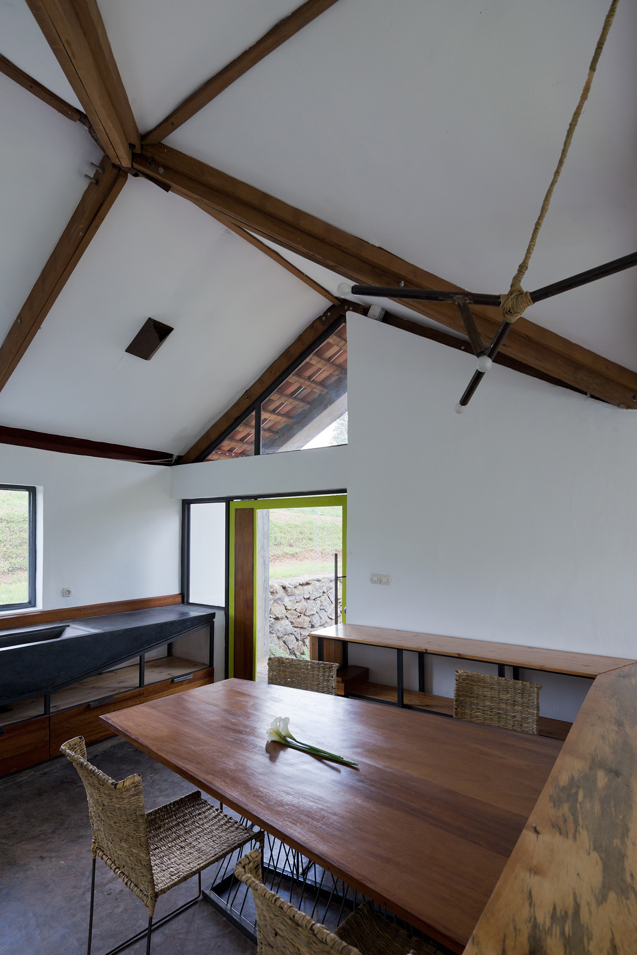 Photo of Butaro Doctors' Housing, Photo by Iwan Baan, Interior View of Front Entrance