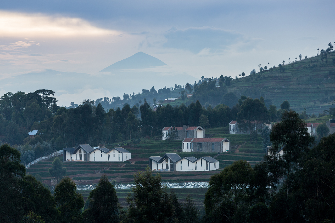 Aerial of the Butaro Doctors Housing and Sharehousing