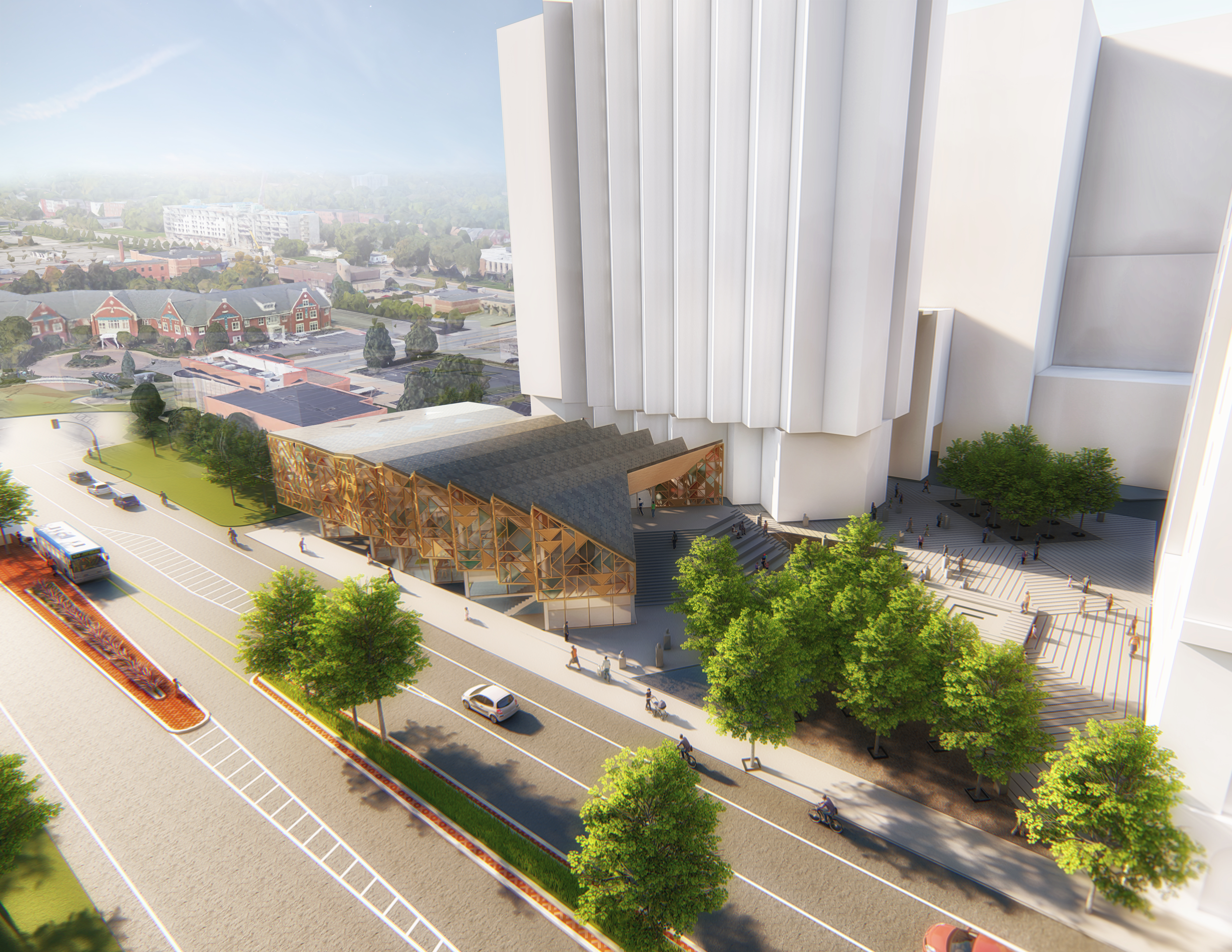 MLK Cleveland Library Aerial