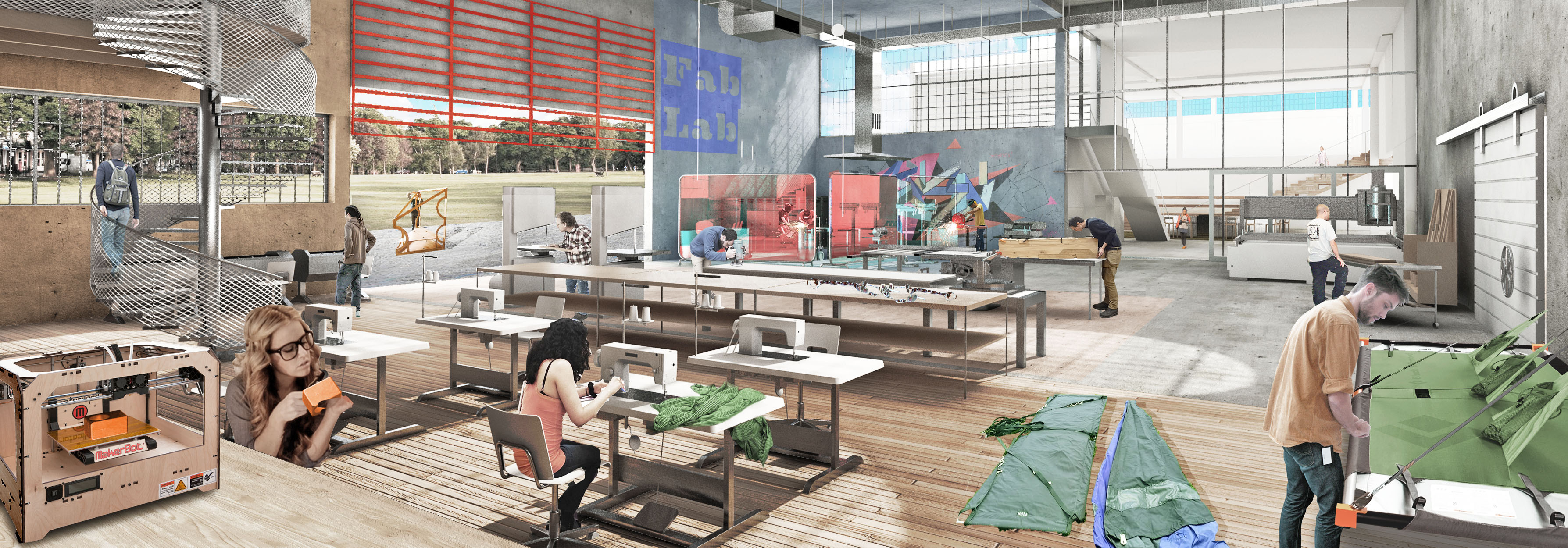 Rendering of Colorado College Innovation Lab