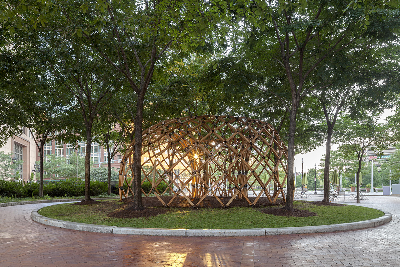 Photo of Design Biennial Boston, Photo by Messinger, Exterior View of Pavillion and site