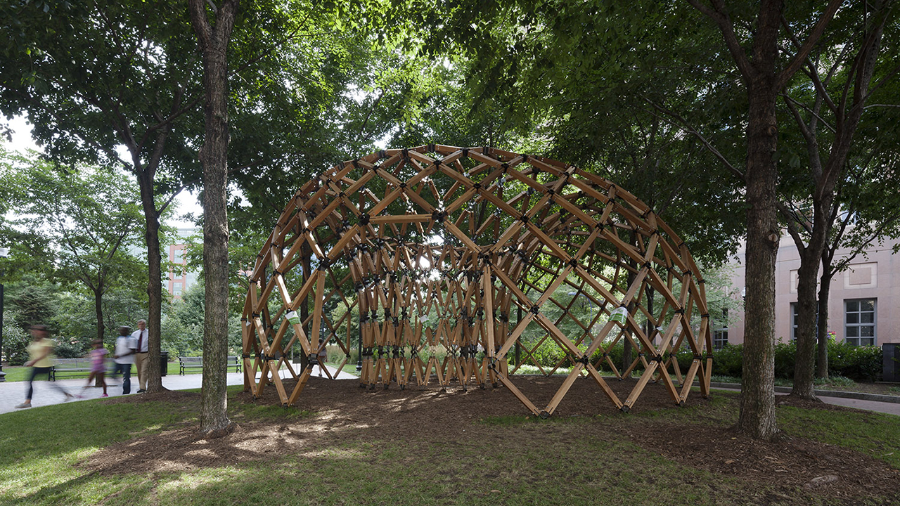 Photo of Design Biennial Boston, Photo by Messinger, View of the site and pavilion