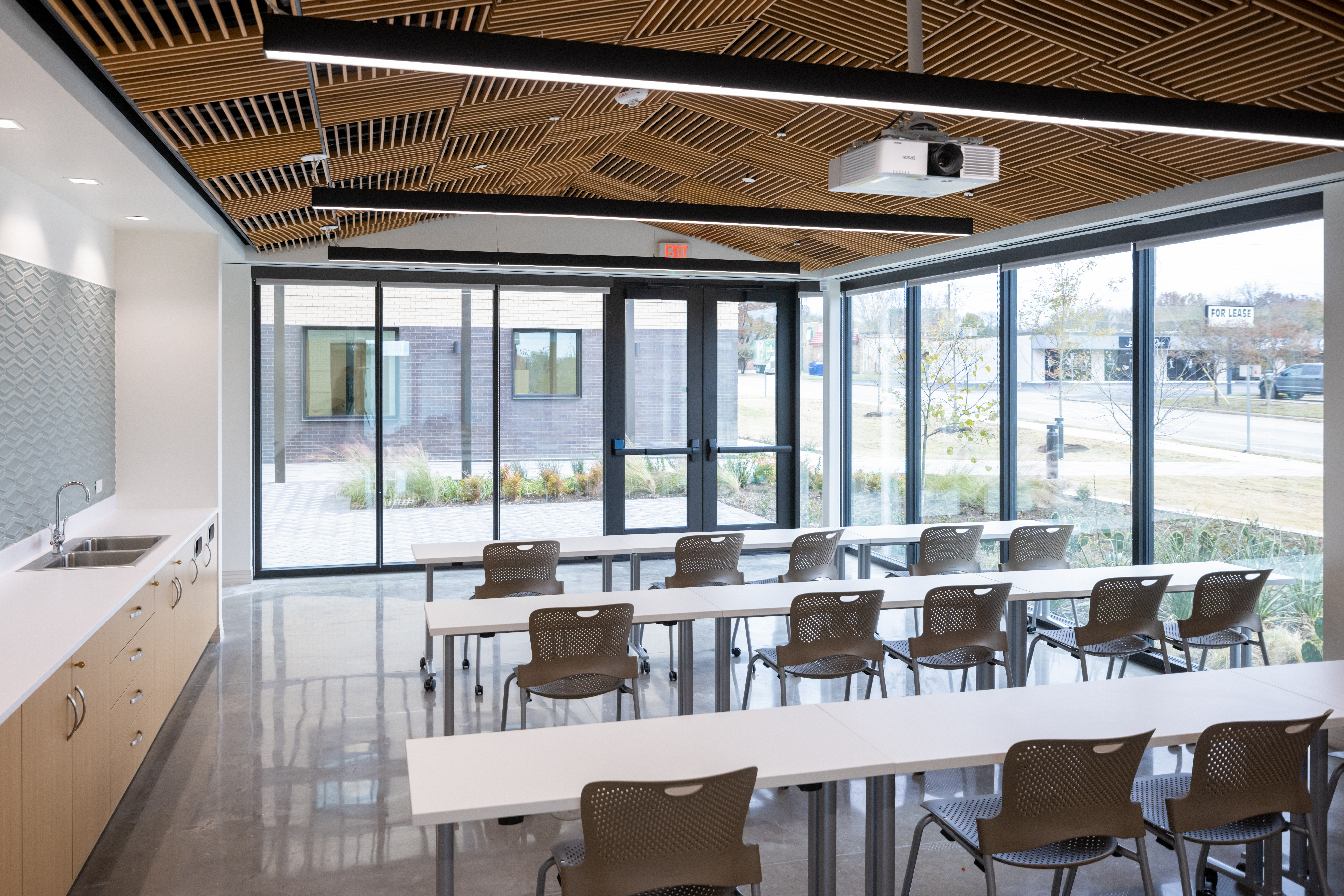 interior of a training room
