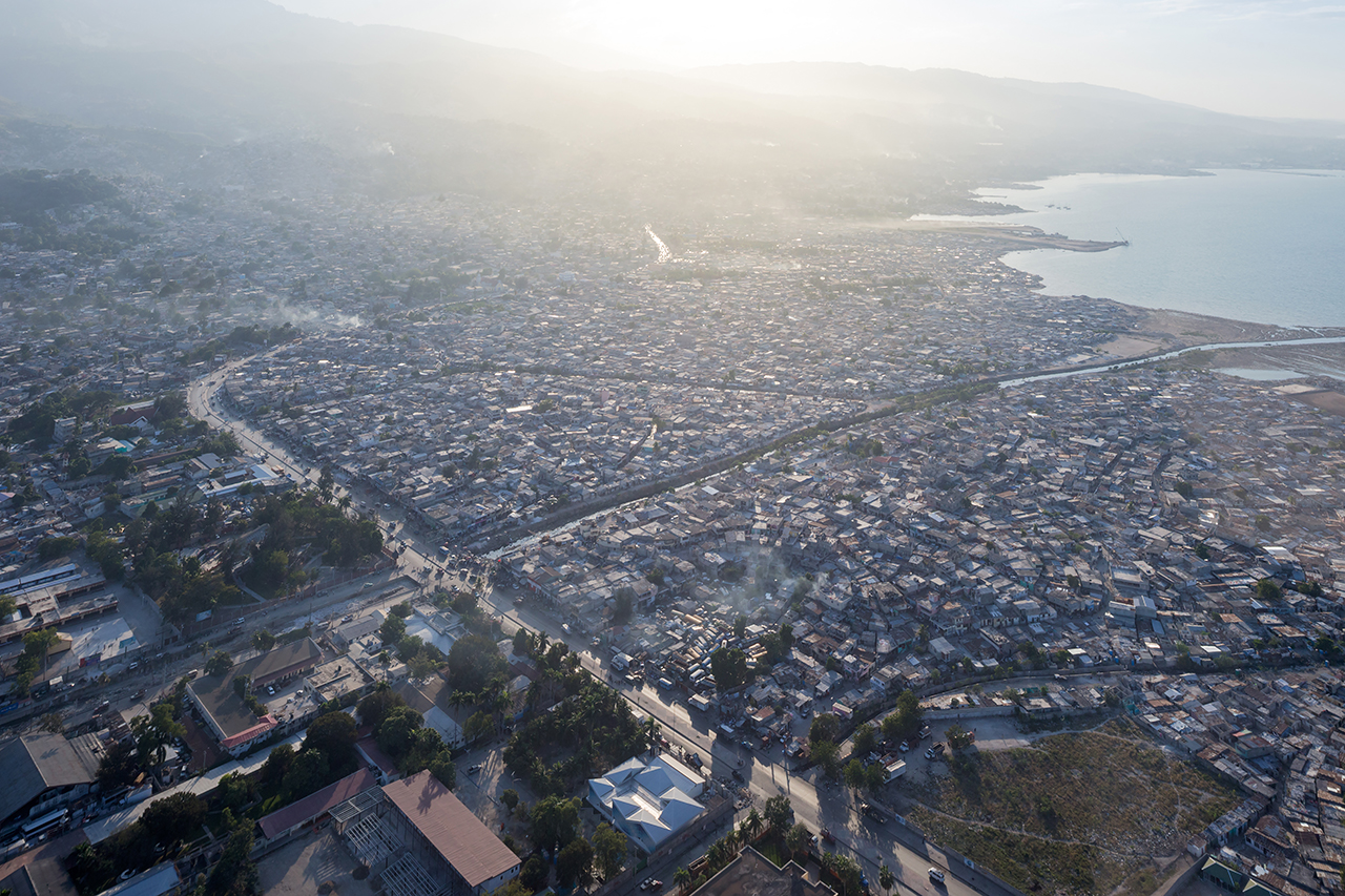 Photo of Gheskio Cholera Treatment Center, Photo by Iwan Baan, Site View of Port-au-Prince Coast