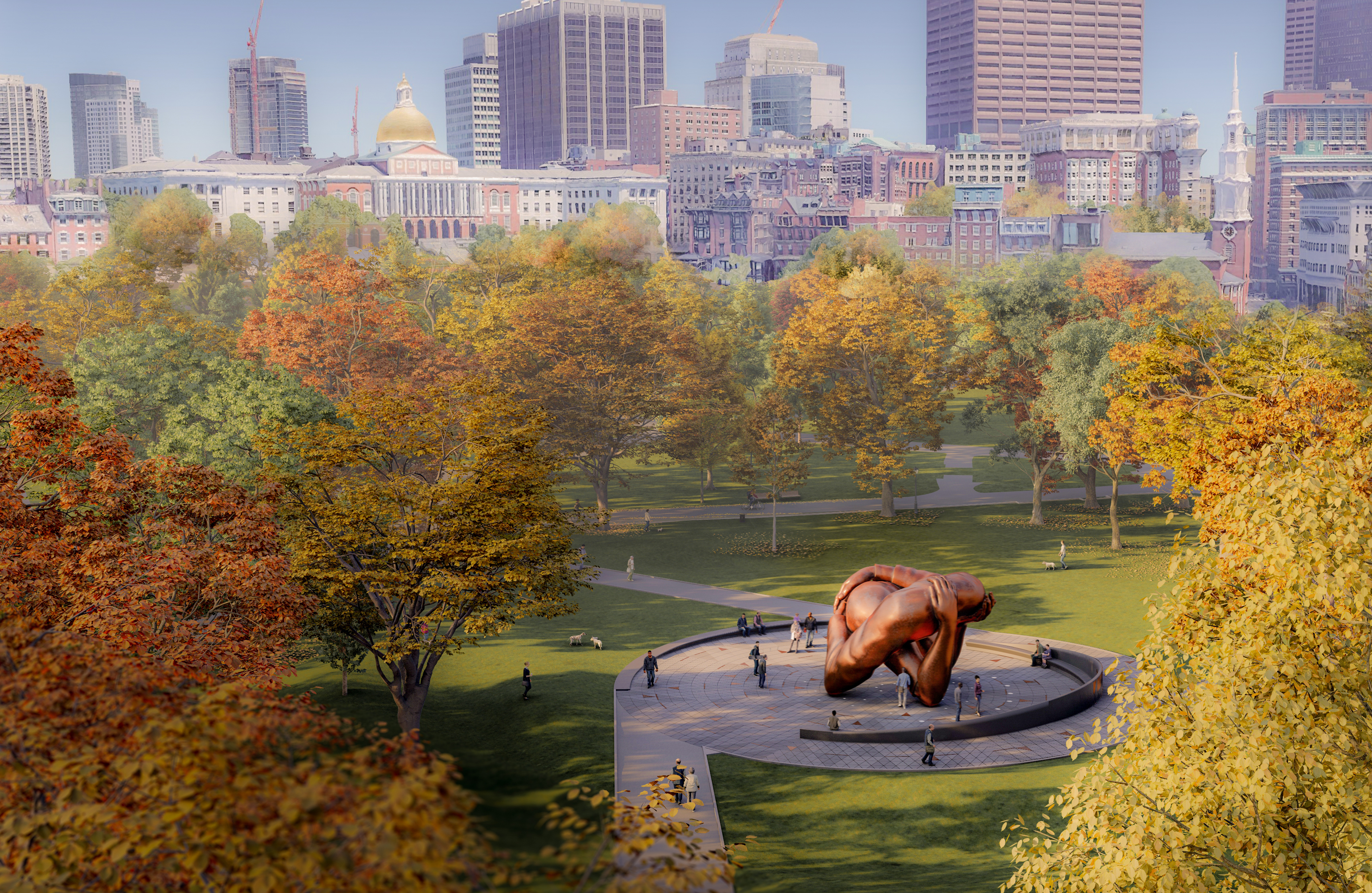 The Embrace rendering - aerial