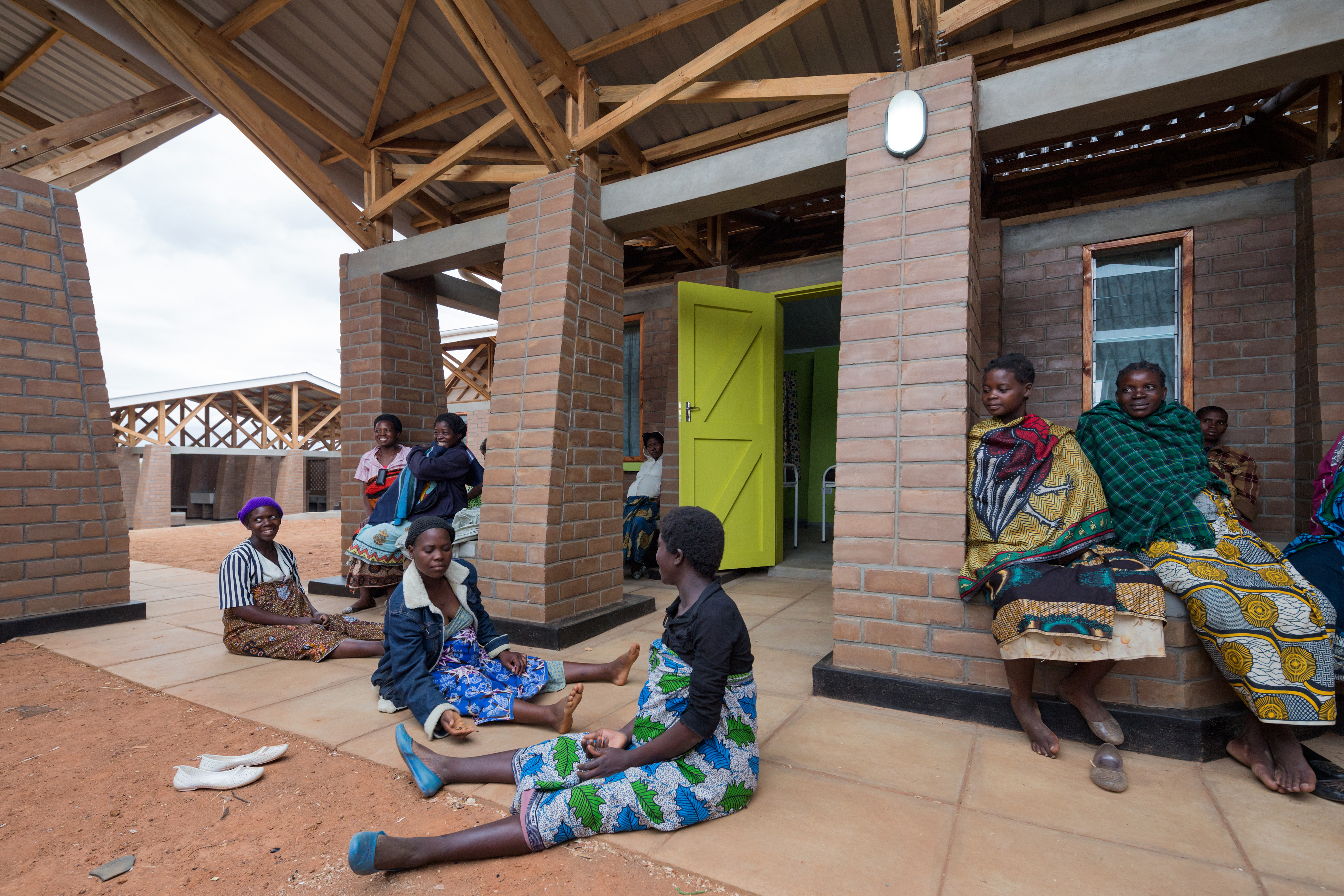 Photo of Maternity Waiting Village, Photo by Iwan Baan, mothers socializing
