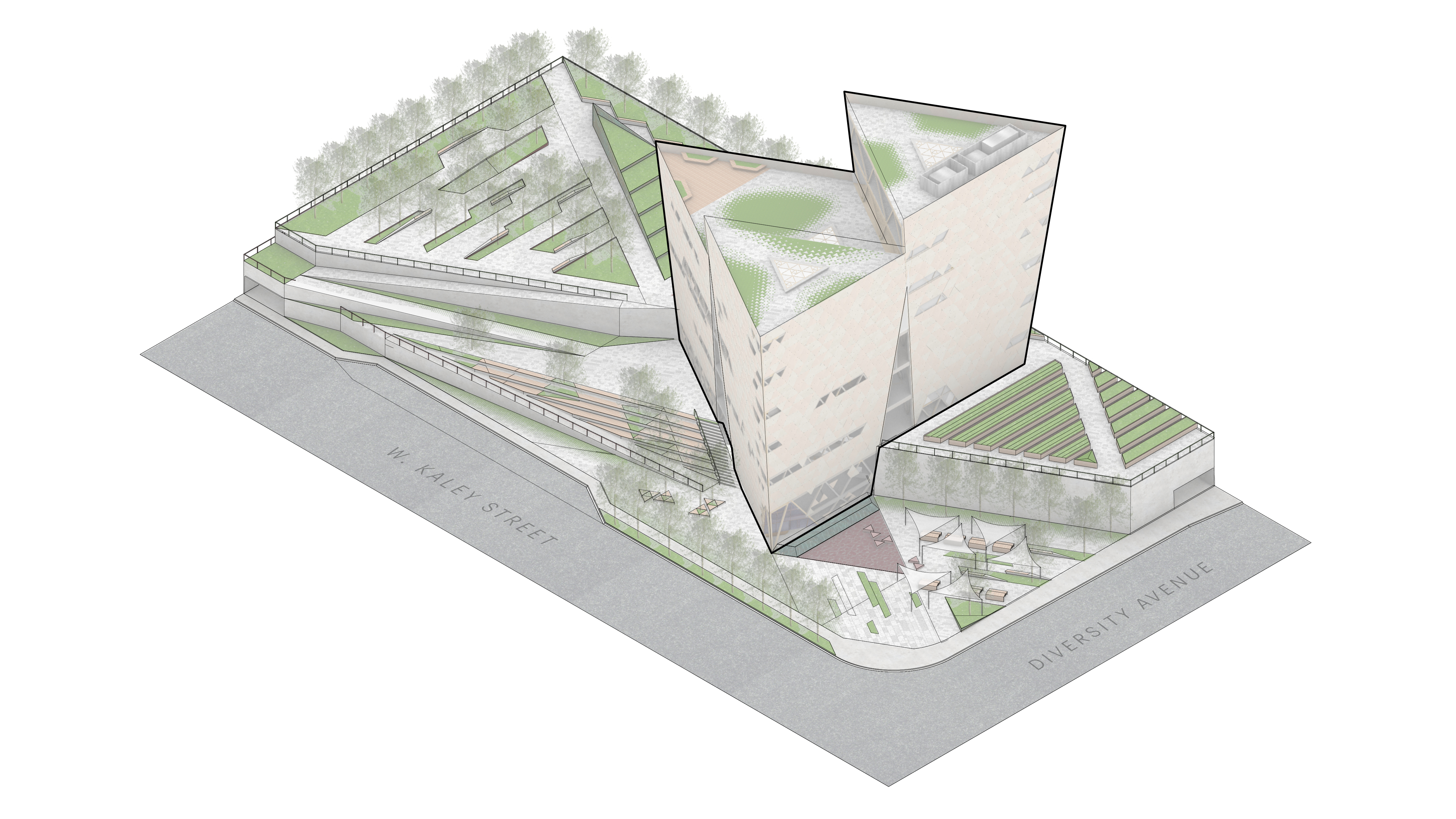 Pulse Museum of Equality axon diagram