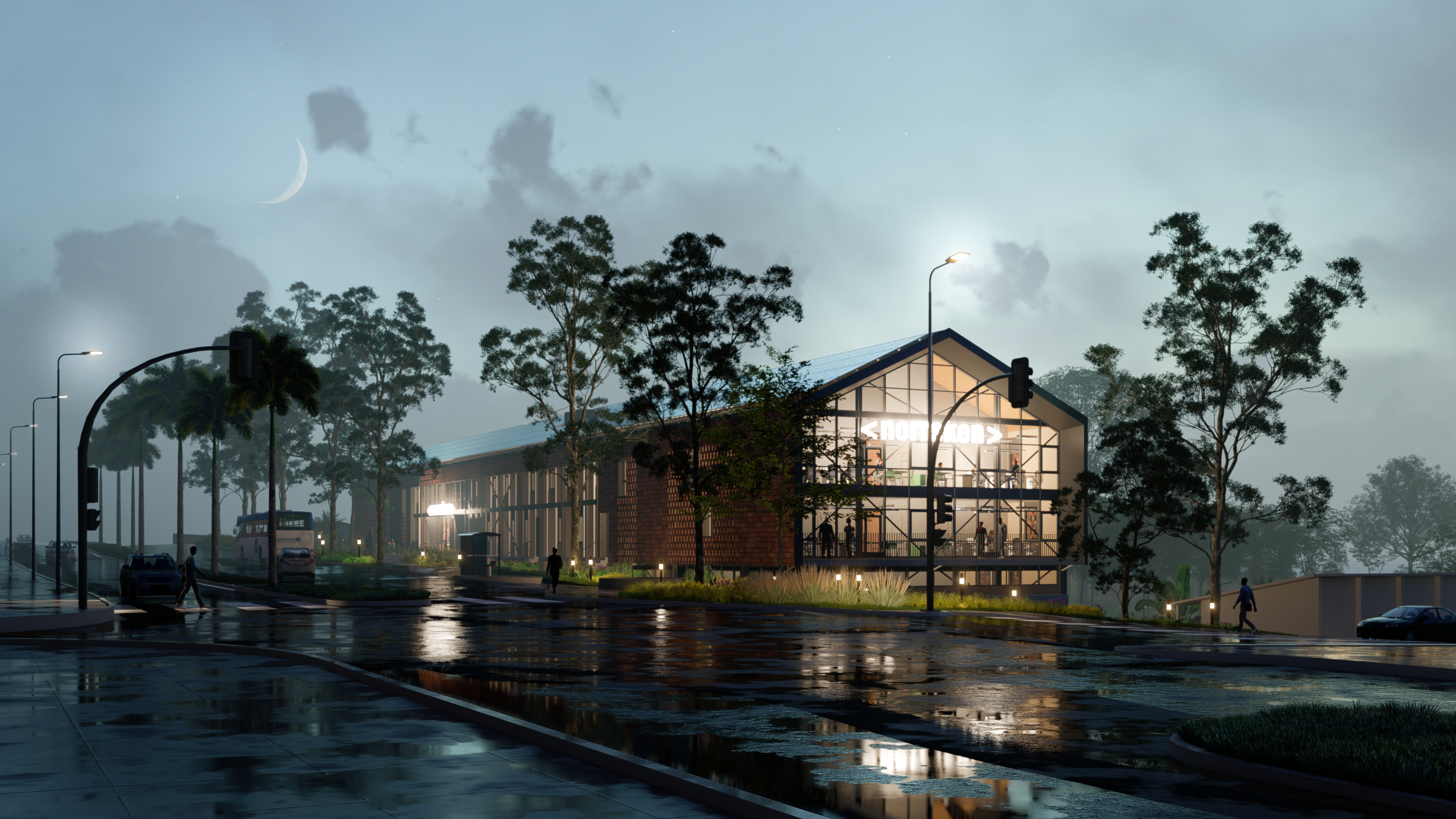 Rendering of the Norrsken Kigali House exterior