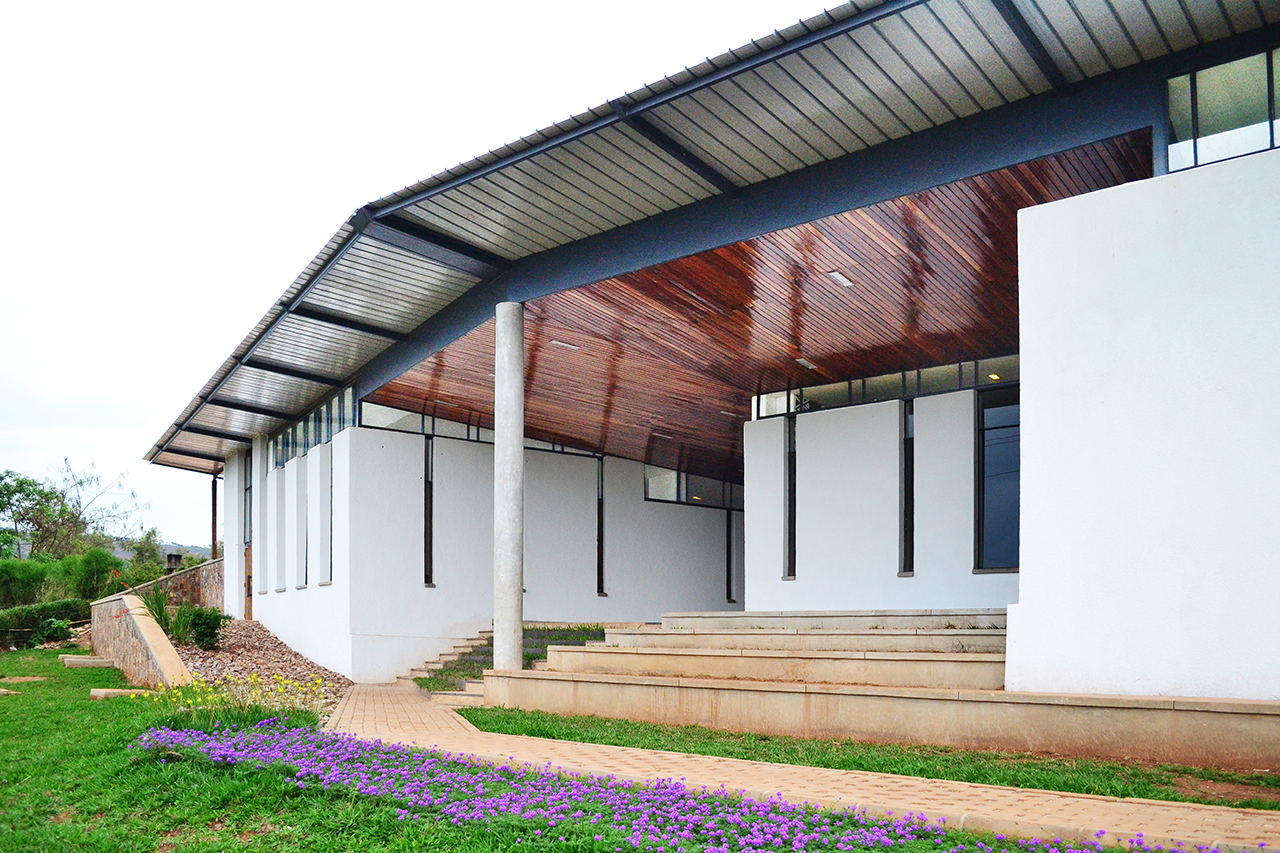Rwinkwavu Neonatal Intensive Care Unit, Photo by Iwan Baan, Exterior View of the Entrance to the NICU