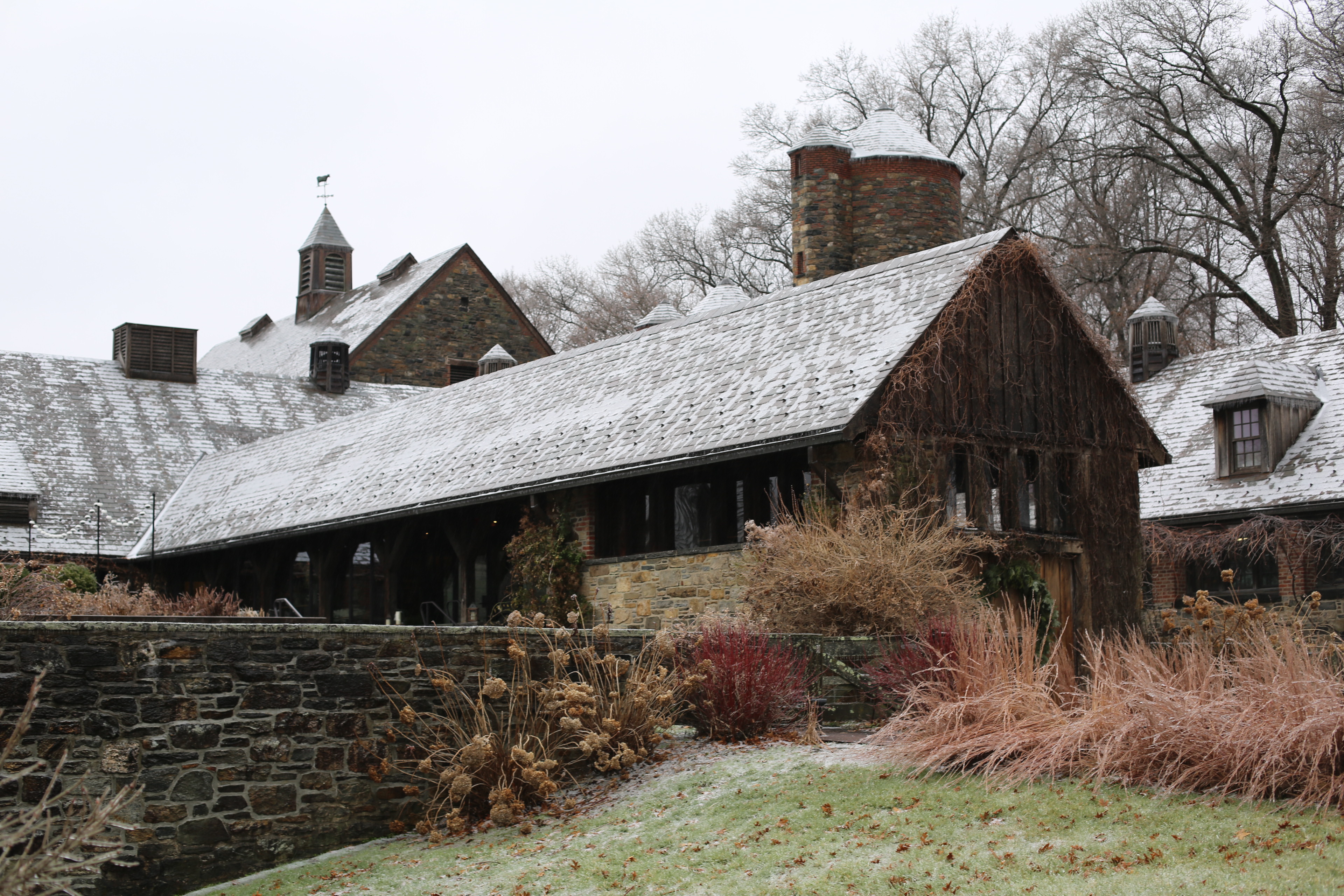 Exterior of the Stone Barns Building