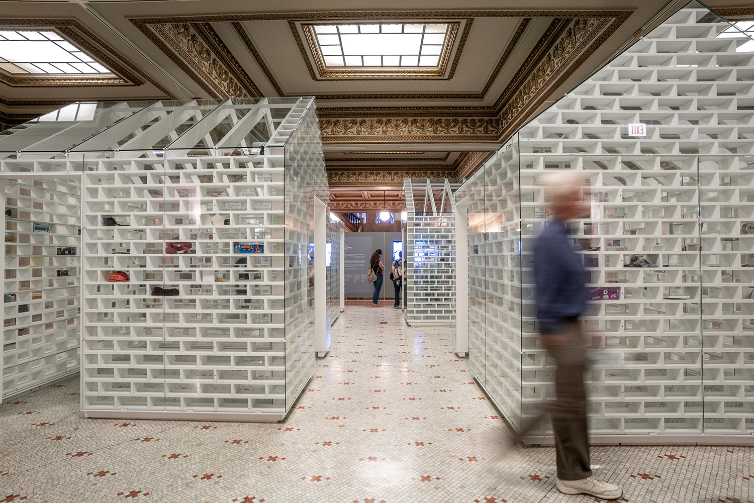 The Gun Violence Memorial Project in Randolph Square at the Chicago Cultural Center