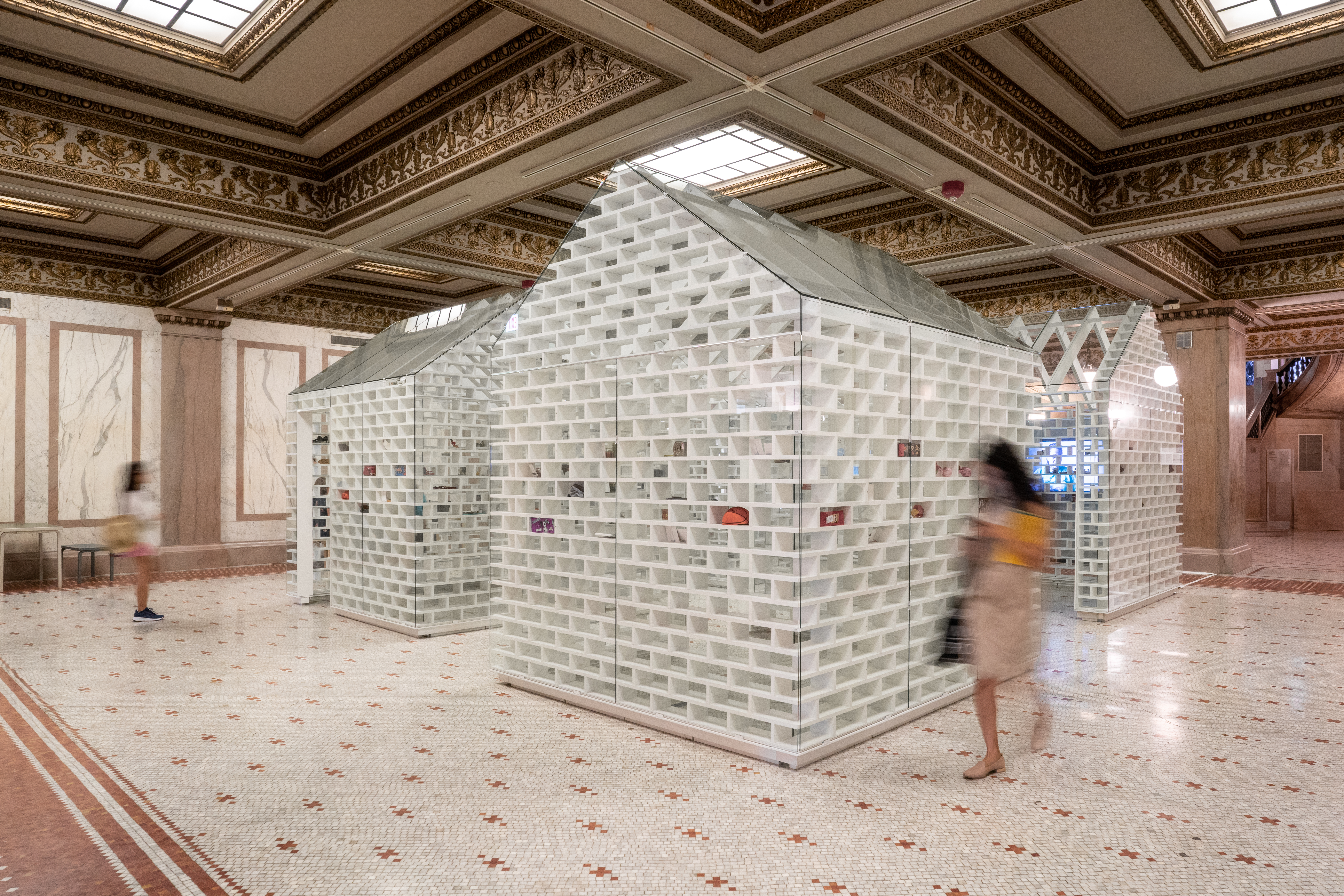 The Gun Violence Memorial Project in Randolph Square at the Chicago Cultural Center