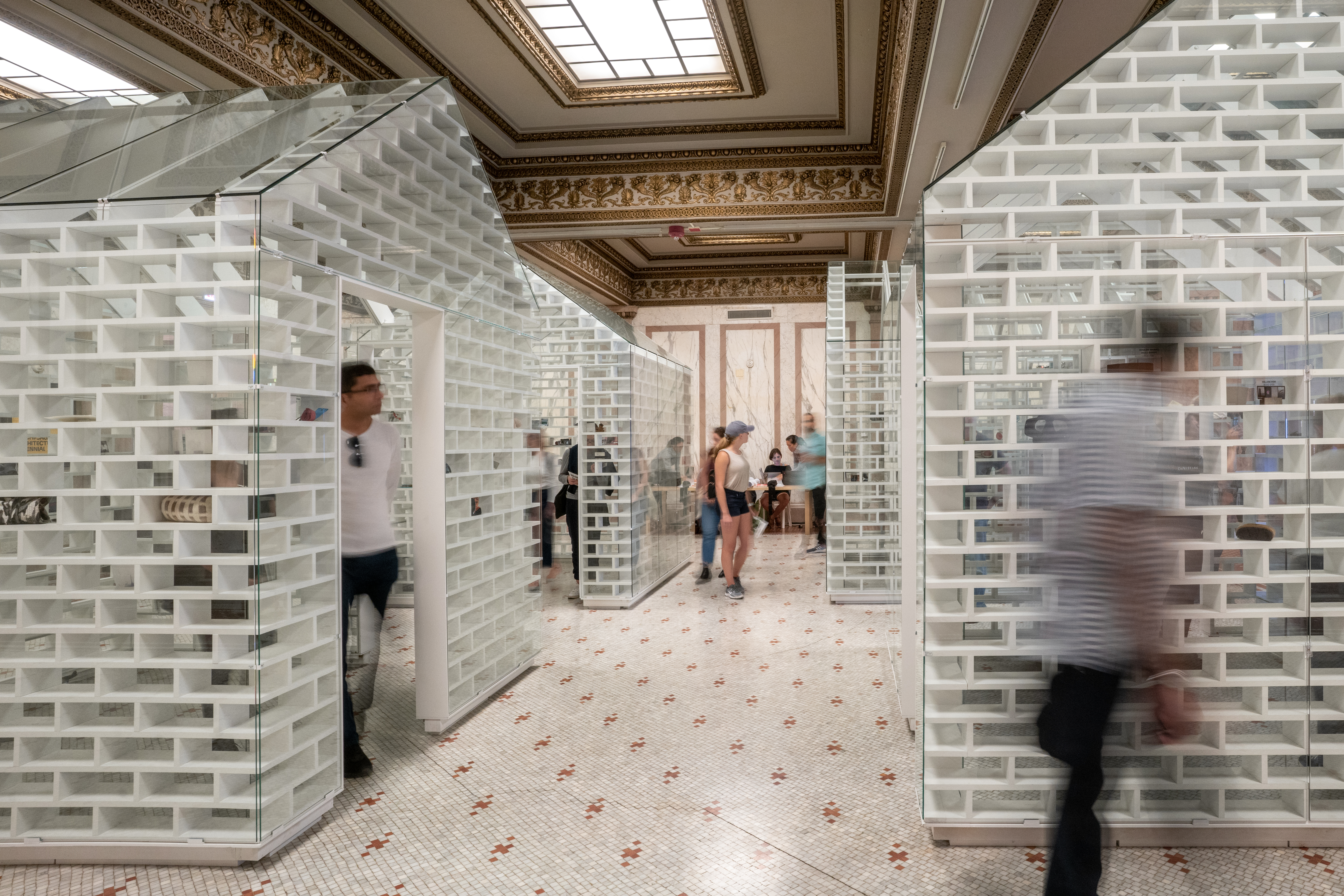 The Gun Violence Memorial Project in Randolph Square at the Chicago Cultural Center