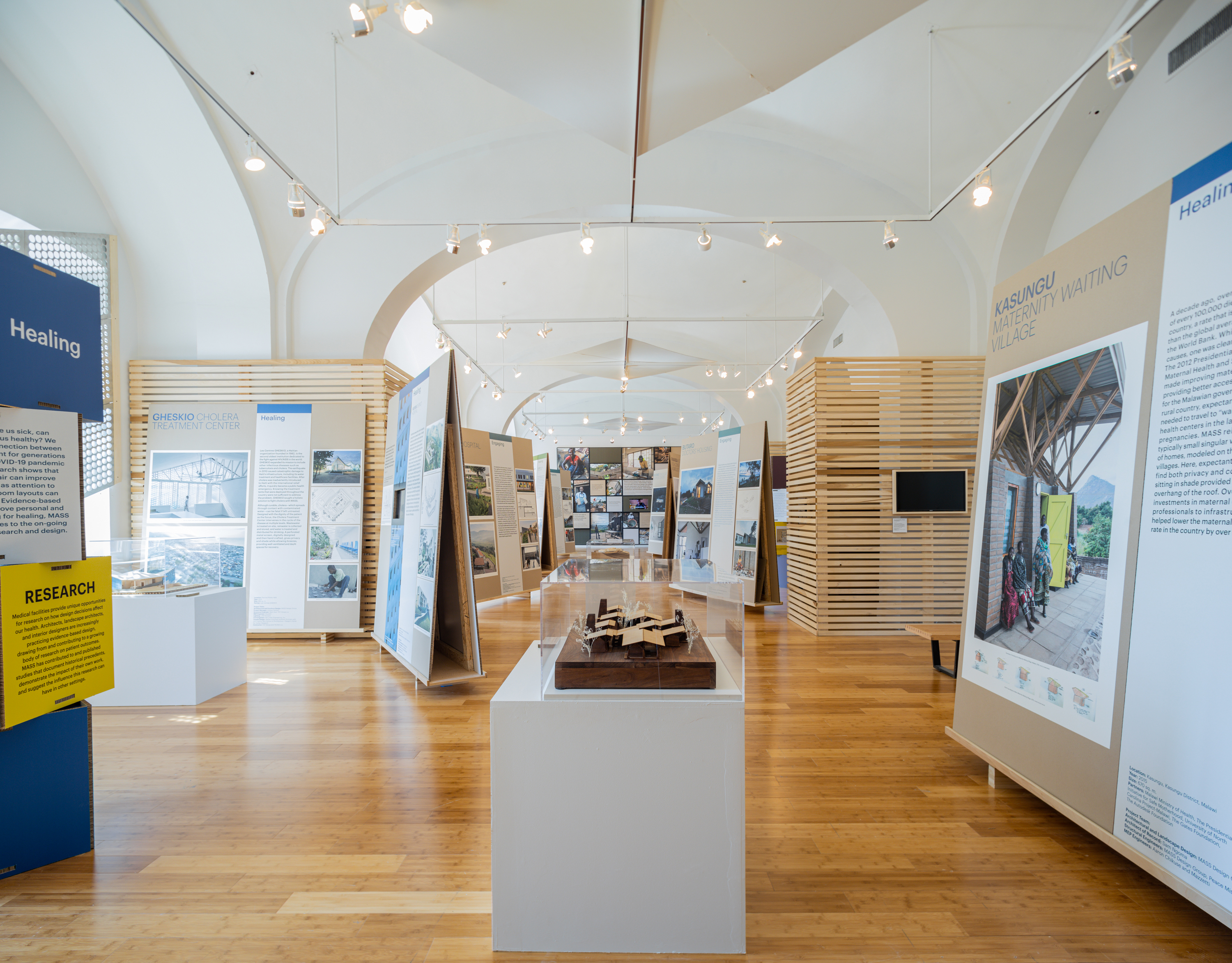Image of the Justice is Beauty exhibit on display at the National Building Museum