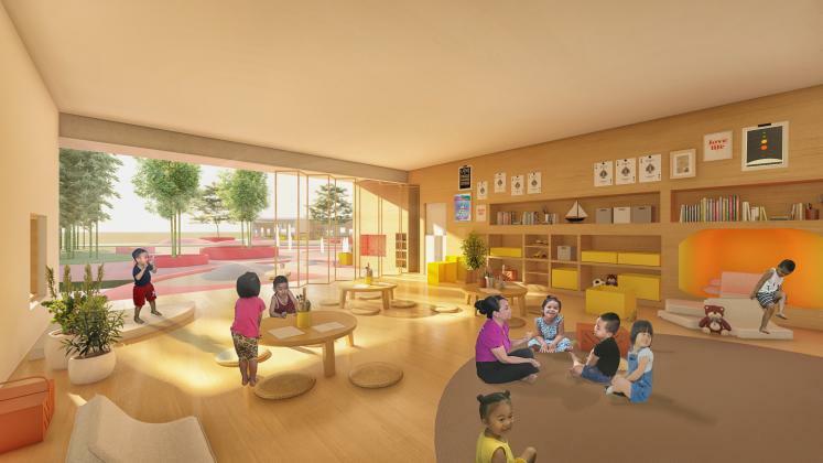 Classroom at the Trung Nguyen Kindergarten
