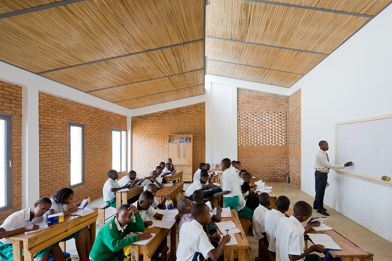 Photo of the Umubano Primary School, Photo by Iwan Baan, Primary School Classroom