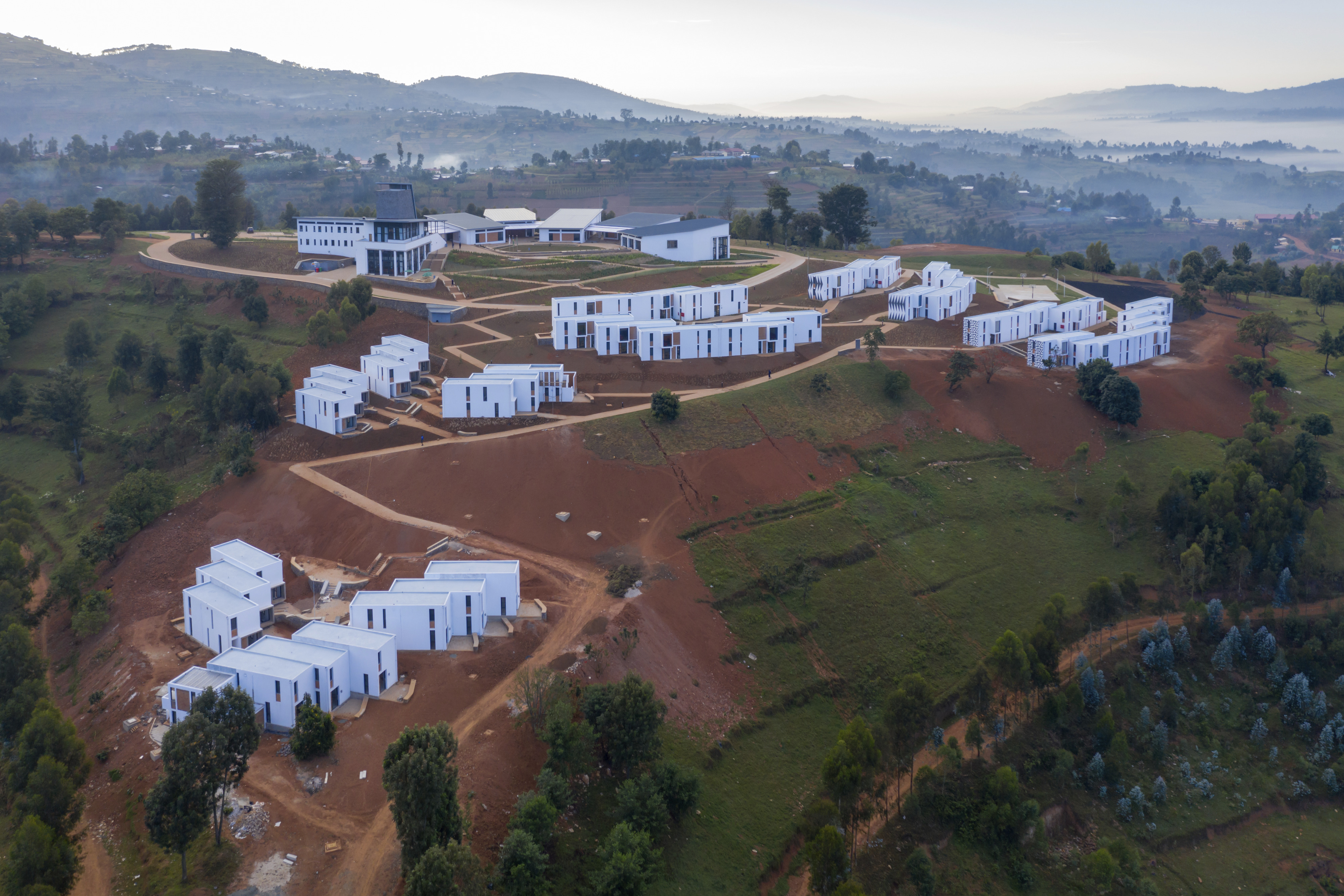 University of Global Health Equity Campus view along the hillside.