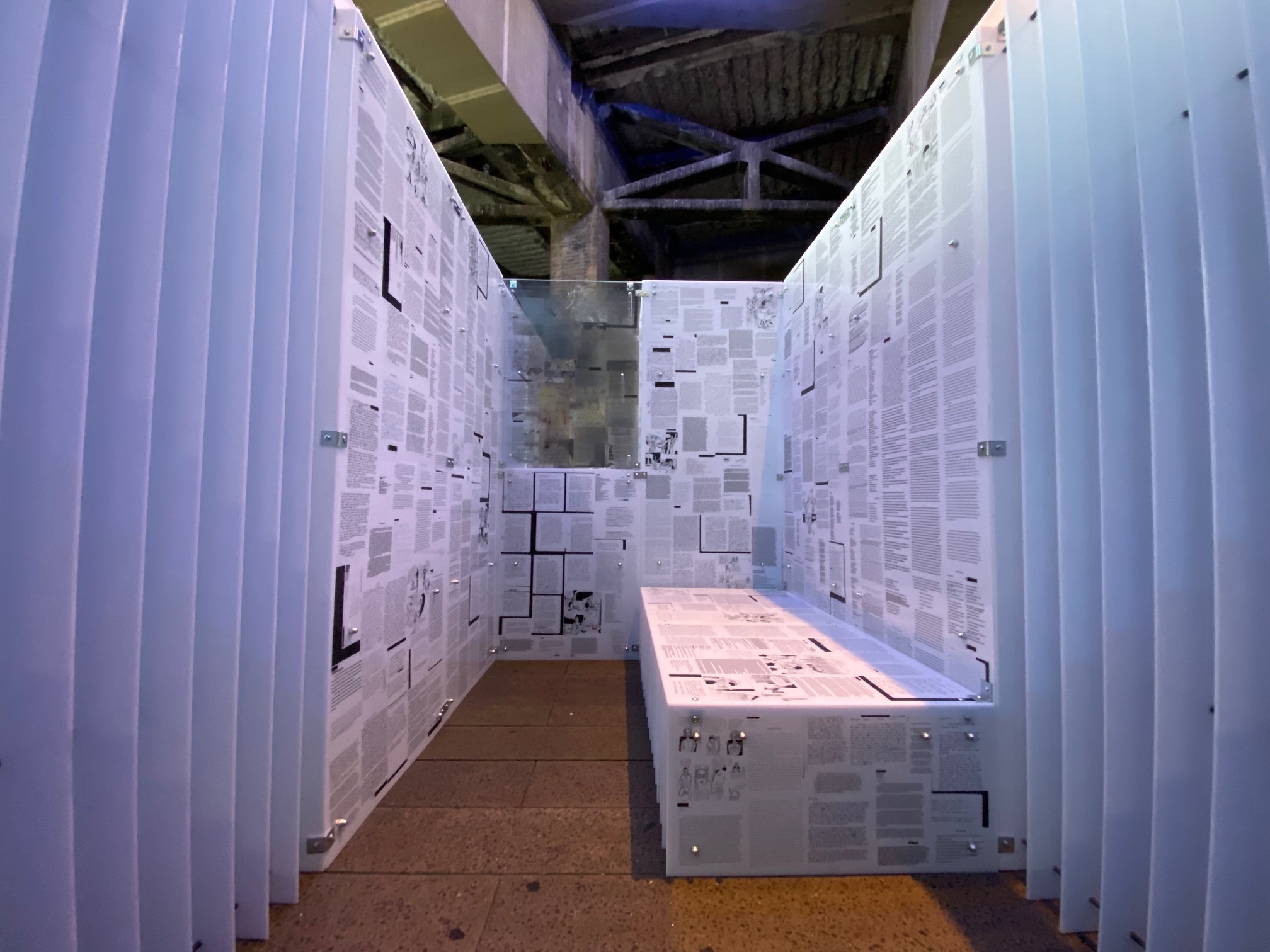 The Writing on the Wall exhibit on the High Line