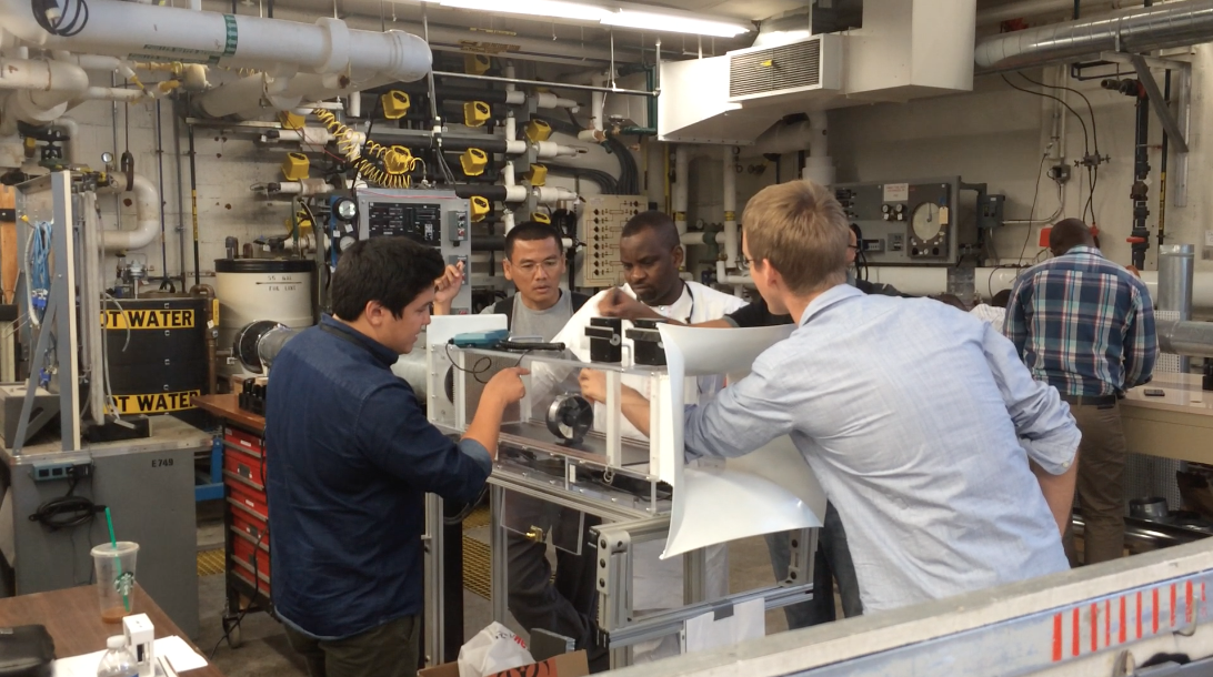 Photo of the Airborne Infection Control Course, Diagram of Airflow